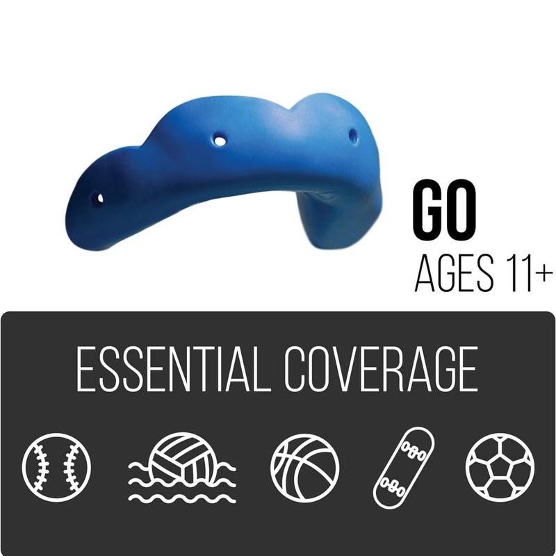 SISU Go Mouthguard, Charcoal Black - 1.6mm Thin - Custom-Molded Fit - Thin, Flexible Design - Remoldable Up to 20 Times - Non Toxic - Image 2